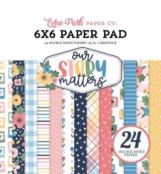 Echo Park - Designpapier "Our Story Matters" Paper Pack 6x6 Inch - 24 Bogen