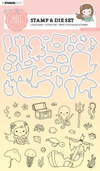 Studio Light - Stempel & Stanzschablone "Under the Sea" Stamp & Dies