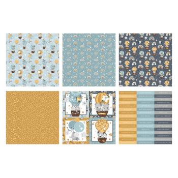 The Paper Boutique - Cardstock "Up, Up & Away" Solid Papers 8x8 Inch - 6 Bogen