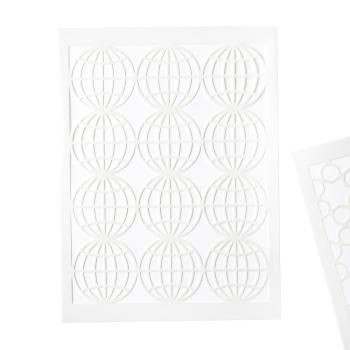 American Crafts - Schablone 6x9,12 Inch "World Traveler" Stencil