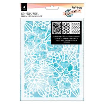 American Crafts - Schablone 6x9,12 Inch "Little Getaway" Stencil