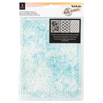 American Crafts - Schablone 6x9,12 Inch "Little Getaway" Stencil
