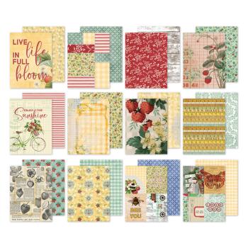 Preview: Simple Stories - Designpapier "Vintage Berry Fields" Paper Pack 6x8 Inch - 24 Bogen