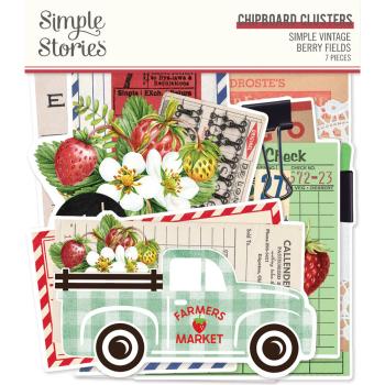 Simple Stories - Stanzteile "Simple Vintage Berry Fields " Die Cuts