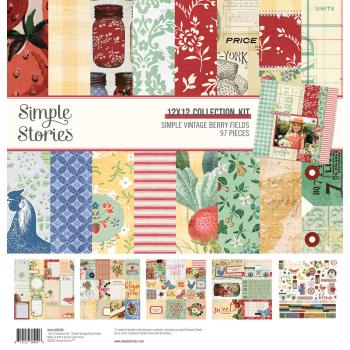 Simple Stories - Collections Kit "Simple Vintage Berry Fields" 12 Bogen Designpapier