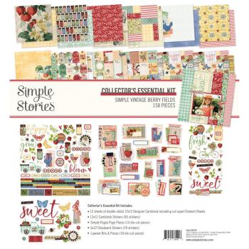 Simple Stories - Collectors Essential Kit "Simple Vintage Berry Fields" 12 Bogen Designpapier