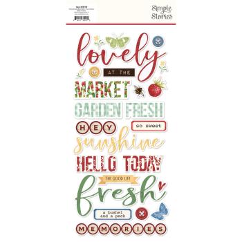 Simple Stories - Aufkleber "Simple Vintage Berry Fields" Foam Sticker