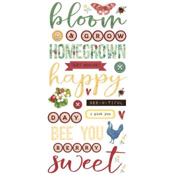 Simple Stories - Aufkleber "Simple Vintage Berry Fields" Foam Sticker