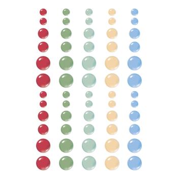 Simple Stories - Enamel Dots "Simple Vintage Berry Fields Glossy" 60 Stück 