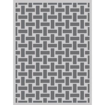 Simple Stories - Schablone 6x8 Inch "Basketweave" Stencil