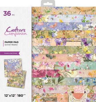 Crafters Companion - Designpapier "Summer Meadow" Paper Pack 12x12 Inch - 36 Bogen