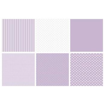The Paper Boutique - Designpapier "Lilac & White" Perfect Partners 8x8 Inch