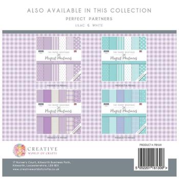 The Paper Boutique - Designpapier "Lilac & White" Perfect Partners 8x8 Inch