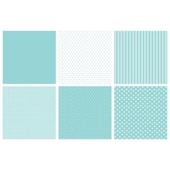 The Paper Boutique - Designpapier "Mint & White" Perfect Partners 8x8 Inch