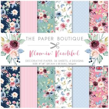 The Paper Boutique - Designpapier "Bloomin Beautiful" Decorative Paper 8x8 Inch - 36 Bogen