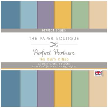 The Paper Boutique - Cardstock "The Bee's Knees" Solid Papers 8x8 Inch - 36 Bogen