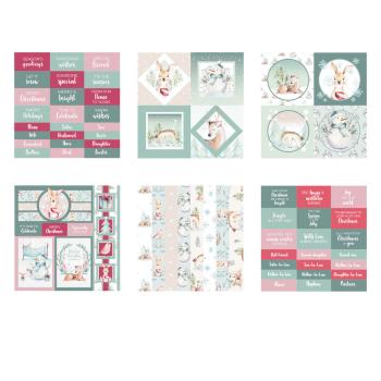 The Paper Boutique - Designpapier "Let it Snow" Embellishment Pad 8x8 Inch - 36 Bogen