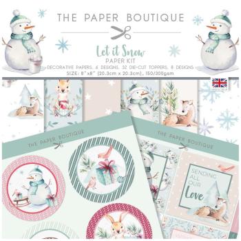 The Paper Boutique - Designpapier "Let it Snow" Paper Kit 8x8 Inch - 36 Bogen