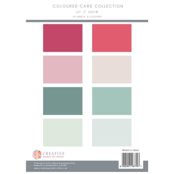 The Paper Boutique - Cardstock "Let it Snow" Colour Card Collection A4 - 24 Bogen