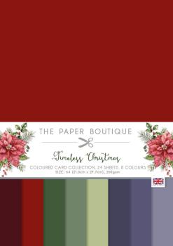 The Paper Boutique - Cardstock "Timeless Christmas" Colour Card Collection A4 - 36 Bogen