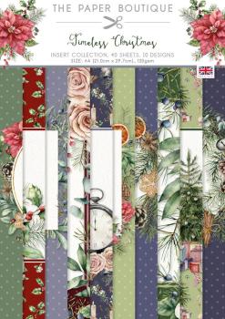 The Paper Boutique - Designpapier "Timeless Christmas" Insert Collection A4 - 40 Bogen