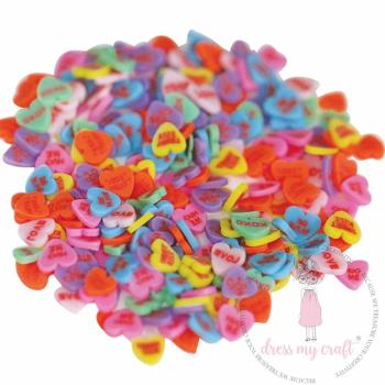 Dress My Craft - Streuteile "Love Hearts" Shaker Slices 8g