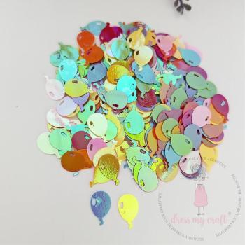 Dress My Craft - Streuteile "Sparkling Balloon" Shaker Slices 8g