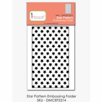 Dress My Craft - Prägefolder "Star Pattern" Embossingfolder 