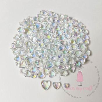 Dress My Craft - Streuteile Wassertropfen "Heart Rainbow" Droplets 8g