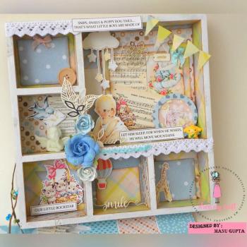 Dress My Craft - Designpapier "Precious Baby Boy" Paper Pack 12x12 Inch - 24 Bogen