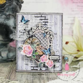 Dress My Craft - Designpapier "Wall of Roses" Paper Pack 12x12 Inch - 24 Bogen