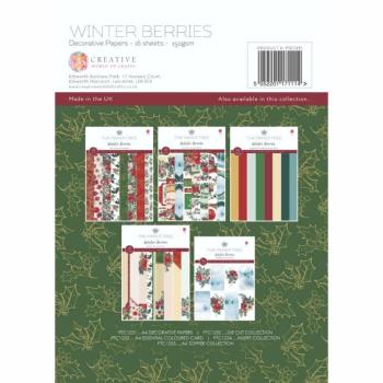 The Paper Tree - Designpapier "Winter Berries" Paper Pack A4 - 16 Bogen