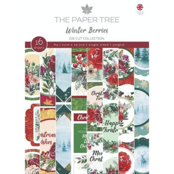 The Paper Tree - Die Cut Collection "Winter Berries" Stanzteile Papier