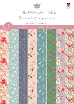 The Paper Tree - Designpapier "Floral Elegance" Paper Pack A4 - 16 Bogen