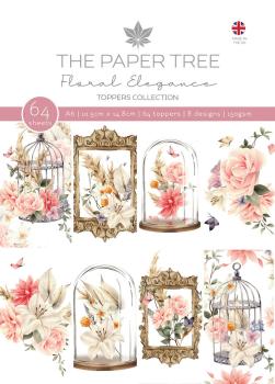 The Paper Tree - Toppers Collection "Floral Elegance" A6 Aufleger