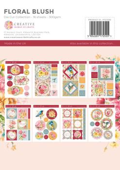 The Paper Tree - Die Cut Collection "Floral Blush" Stanzteile Papier