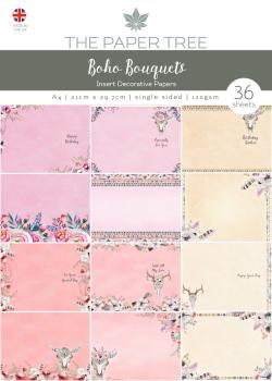 The Paper Tree - Insert Collection "Boho Bouquets" A4 Tonpapier