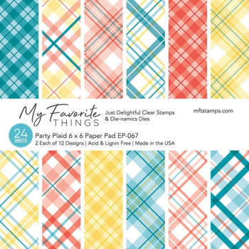 My Favorite Things - Designpapier "Party Plaid" Paper Pad 6x6 Inch - 24 Bogen