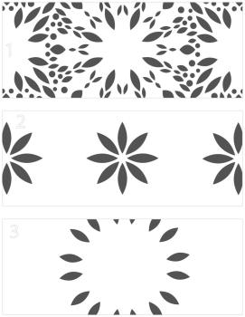 The Crafters Workshop - Slimline Layered Schablone 8x11 Inch "Mums" Stencil