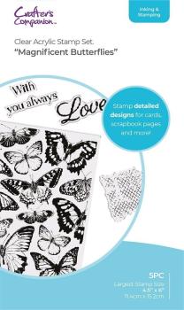 Crafters Companion - Stempelset "Magnificent Butterflies" Clear Stamps