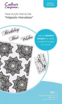 Crafters Companion - Stempelset "Majestic Mandalas" Clear Stamps