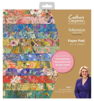 Crafters Companion - Designpapier "Bohemian Collection" Paper Pack 12x12 Inch - 36 Bogen