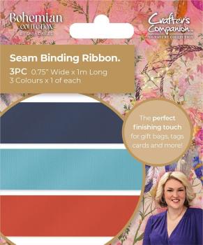Crafters Companion - Bänder "Bohemian Collection" Seam Binding Ribbon