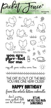 Picket Fence Studios - Stempelset "Purr-fect for Me " Clear stamps