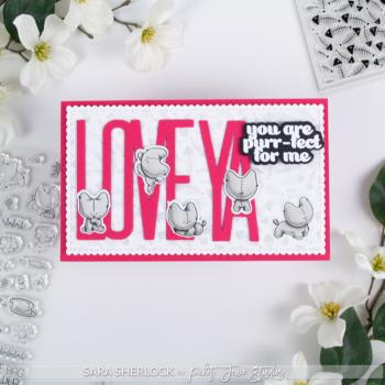 Picket Fence Studios - Stempelset "Purr-fect for Me " Clear stamps