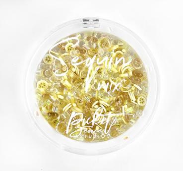 Picket Fence Studios - Pailletten - Streuteile "Banana Daquiri" Sequin Mix