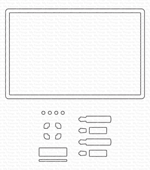 My Favorite Things - Stanzschablone "Dry Erase Whiteboard" Die-namics