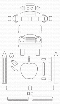 My Favorite Things - Stanzschablone "Back to School" Die-namics