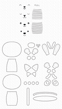 My Favorite Things - Stanzschablone & Stempelset "Pop-Up Pals" Die-namics & Clear Stamps