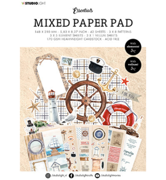 Studio Light - Designpapier A5 "Vintage Summer" Mixed Paper Pad - 42 Bogen 